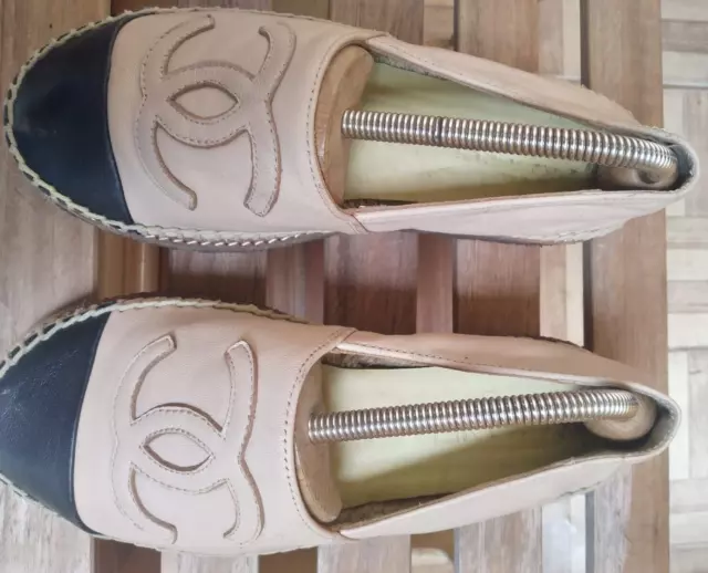 CHANEL ESPADRILLES FEMMES en Tweed CC Logo Toile Gris Noir Taille FR40 Us10 EUR 329 00 PicClick FR