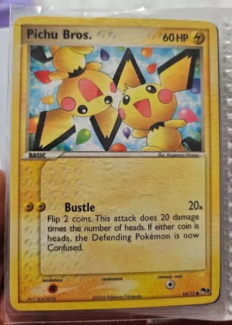 Pokemon Pichu Bros. 16/17 - POP Series 3 Promo Card LP