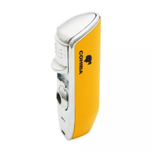 Cigar Lighter Cigarette Triple Jet Flame Refillable Butane Torch Punch Cohiba