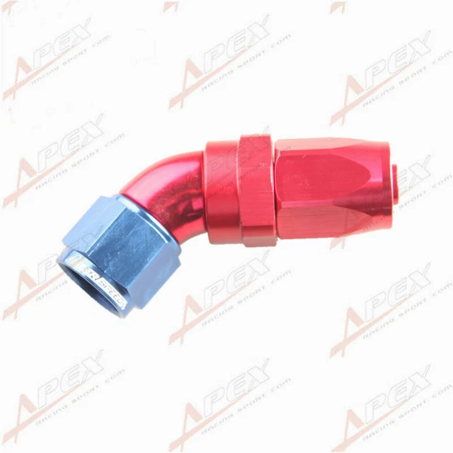 AN10 10AN AN-10 45 Degree Reusable Swivel PTFE Hose End Fitting Adapte AN10 10AN AN-10 45 Degree Reusable Swivel PTFE Hose End Fitting Adapte