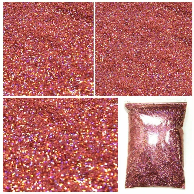 2 lb / 907g Pink Jewels Holographic Holo Metal Flake .004", .008", .015", .025"