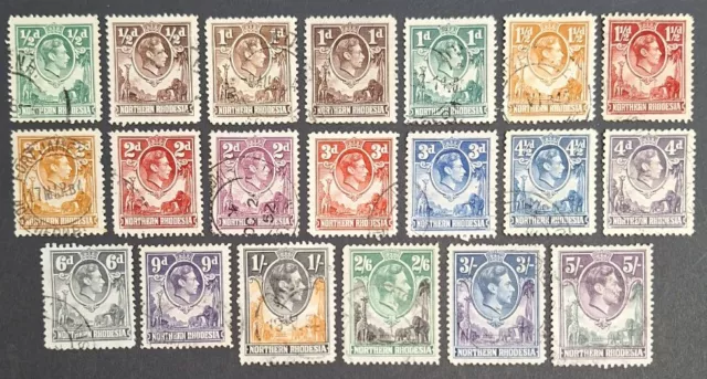 Northern Rhodesia 1938-52, 20x Stamps Used