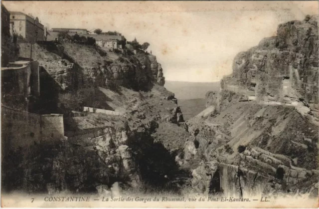 CPA AK ALGERIA CONSTANTINE La Sortie des Gorges du Rhummel (1146456)