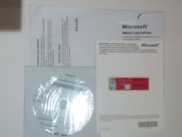 SEALED MICROSOFT SQL Server 2019 Standard 4 Core DVD & COA | Unlimted ...