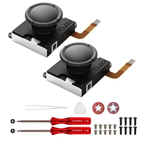 AKNES Gulikit Switch Joystick ReplacementNo Drift Hall Thumb Stick for Switch...