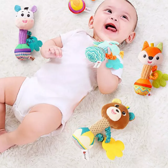 Baby Rattles Soft Entré Animal Hand Toys Toys Baby Toys Squeaky Sensory Toys