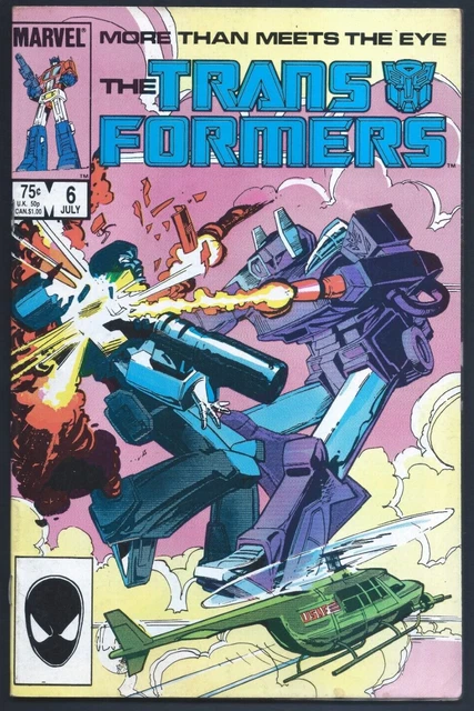 VINTAGE &THE TRANSFORMERS More Than Meets The Eye #6" (Marvel Comics ...