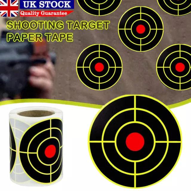 Roll of (200) 4” Stick & Splatter Self Adhesive Sight In Targets -  Splatterburst Targets