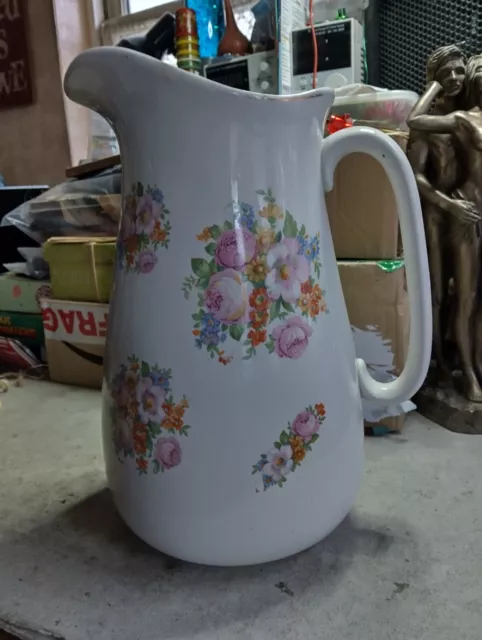 Empire Ware Flower Water Jug, For Wash Bowl, Jug Pitcher Jug Please See Photos.