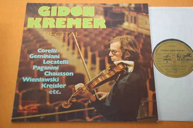 Gidon Kremer Violin Recital Kreisler Paganini Wieniawski Eurodisc Stereo 2LP NM