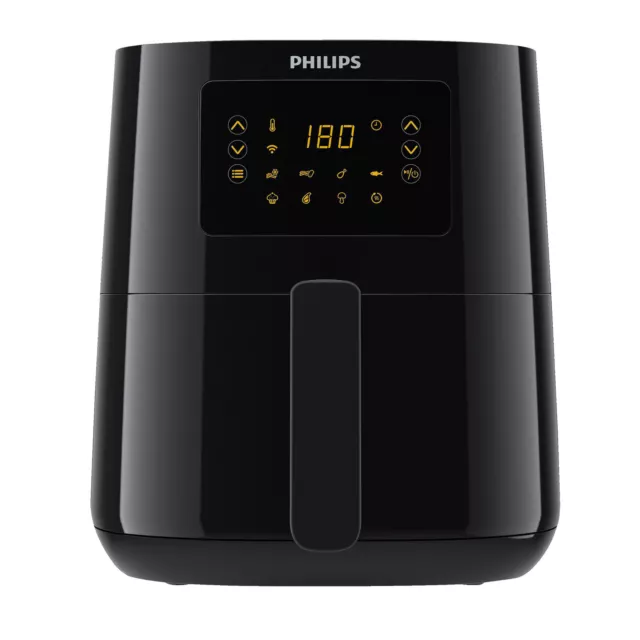 PHILIPS HD9255/90 Serie 5000 Connected 4.1L Heißluftfritteuse 1400 Watt Schwarz