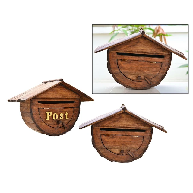 BOITE AUX LETTRES BOIS CREASTUCE : EDELWEISS 2 PORTES | Leroy Merlin