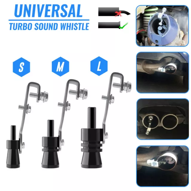 Universal Car Turbo Sound Whistle Exhaust Pipe Oversized Roar Maker For Auto