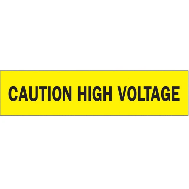 BRADY 91220 Barricade Tape,Caution High Voltage,3inW
