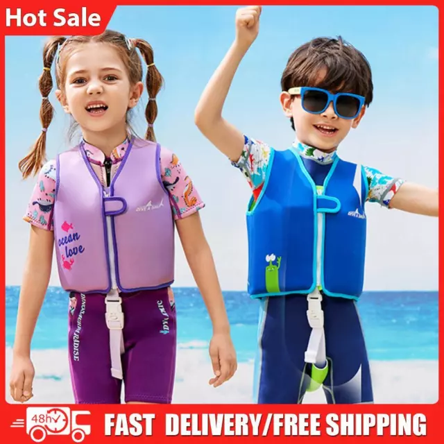 Children Life Vest Adjustable Webbing Neoprene Survival Suit Outdoor Accessories