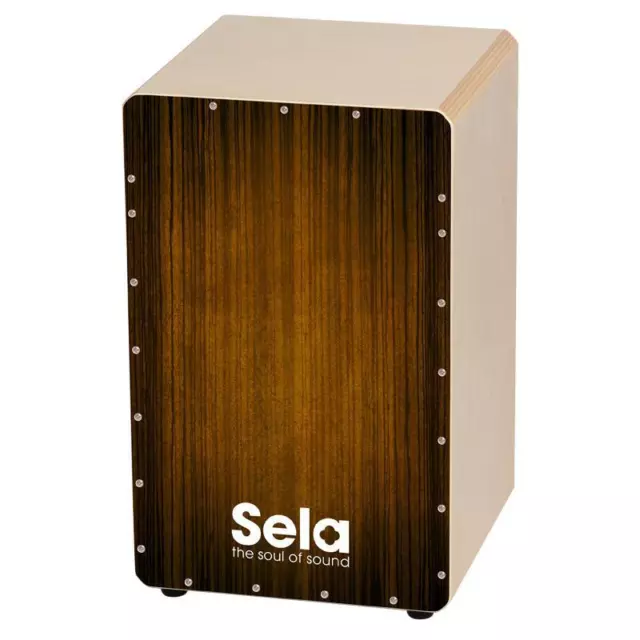 Sela Varios Cajon Braun herausnehmbar Snare System Percussion Trommel Set Schule 2