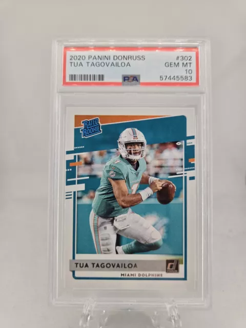 2020 Panini Donruss Tua Tagovailoa RATED ROOKIE PSA 10! Gem Mint