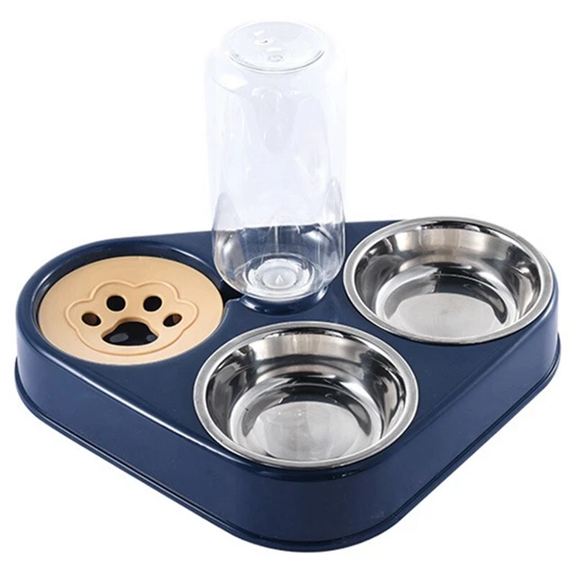 Ciotola per cibo per animali domestici tre ciotole ciotola per riso ciotola per cibo ribaltamento automatico bere attraverso V5L6