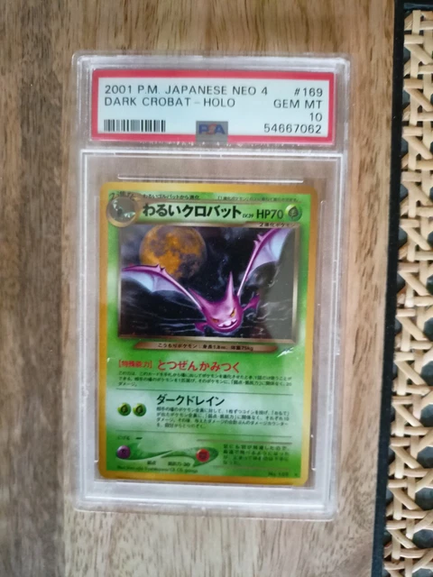 Dark Crobat Holo Neo 4 Japanese PSA 10 GEM MINT