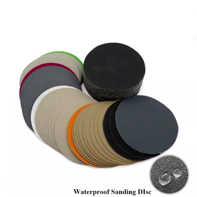 5'' 125mm Hook and Loop Sanding Discs Wet Dry Sandpaper Pad 60-10000 Grit Auto