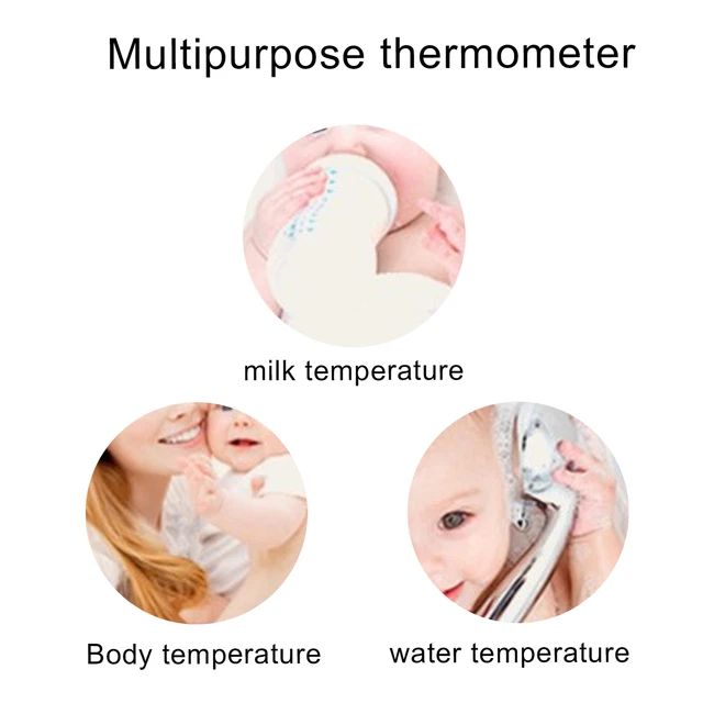 Tiras reactivas de temperatura termómetro frente lavable y reutilizable cuerpo de lectura