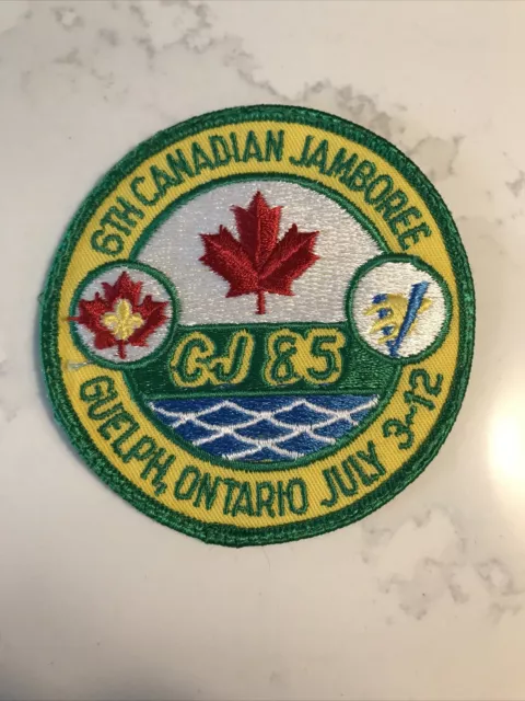 Boy Scouts Canada 6th Canadian Jamboree 1985 Patch Guelph Ontario