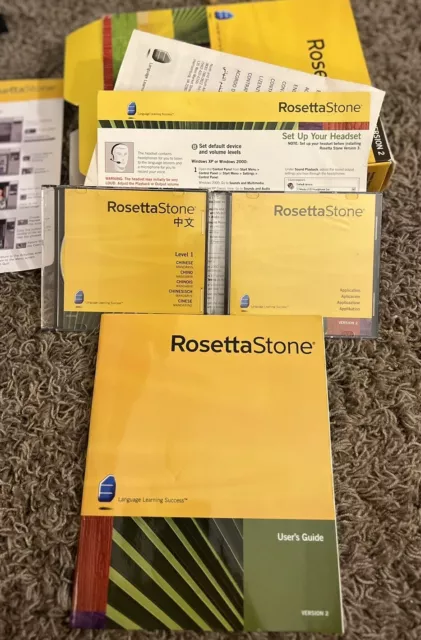 Rosetta Stone Chinese (Mandarin) Level 1 Version 2 New