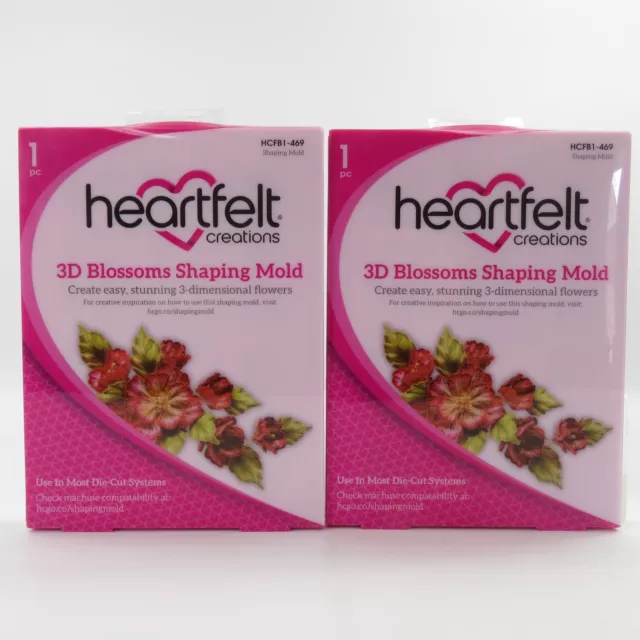 2 Heartfelt Creations Molde Formando Flores 3D HCFB1-469 - Cr 58