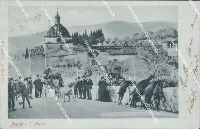 bt19 cartolina prato s.anna 1905 bella!! toscana