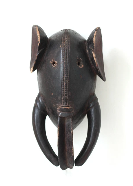 Old Baule elephant mask, Cote d'Ivoire