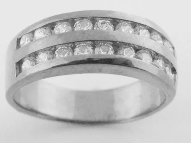 0.50ct Diamond Wedding Band Ring 950 Platinum Round Brilliant Cut Channel F VS1