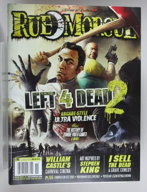 RUE MORGUE MAGAZINE #95 Left 4 Dead, William Castle, Stephen King ...