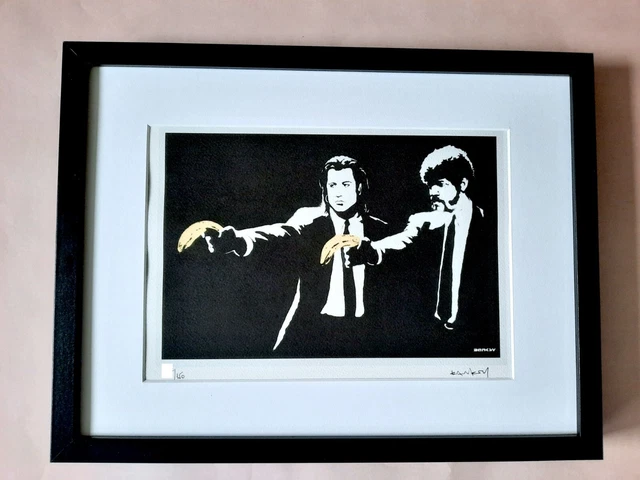 Banksy Original M Arts Edition Lithographie Signée Numérotée /150 + CADRE INCLUS
