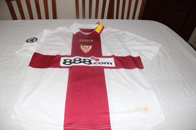 Maillot Officiel Sevilla FC Joma - Taille L - Publicité 12BET - N°10 Luis Fabiano