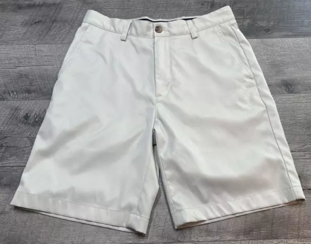 Vineyard Vines Shorts Mens 30 Beige Links Golf Performance Casual Flat Front