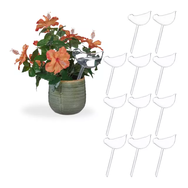 Lot de 12 arrosoirs automatiques Arrosage plantes Globe Bulbe fleurs transparent