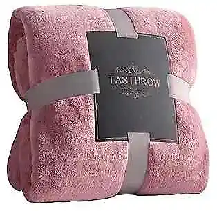 Large Flannel Fleece Throw Blanket, 50×70 Inch - Cozy Lightweight 50"x70" Pink