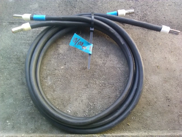 Lot De 3 Câbles D'alimentation HO7-VK 6mm² Souples - 125cm Chacun Avec Embouts Et Gaine - État Quasi Neuf !
