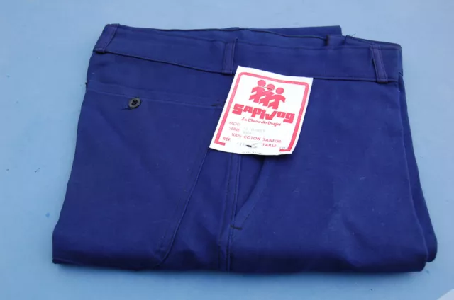 PANTALON BLEU DE TRAVAIL ANCIEN  NEUF - SAPIVOG - Taille 40XL