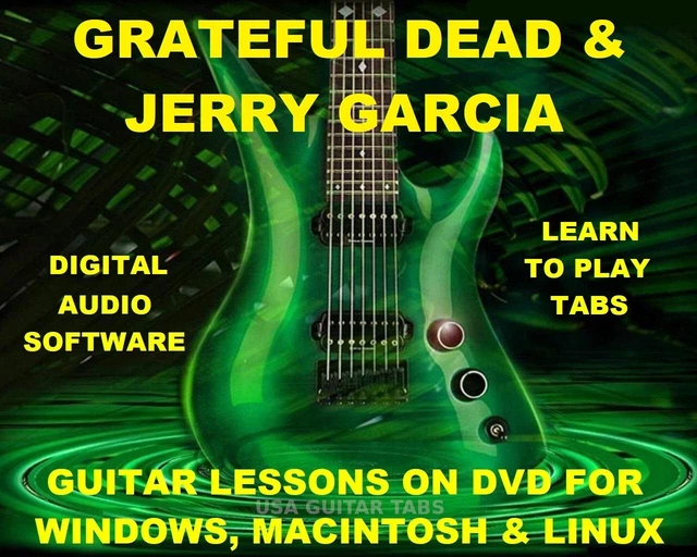 GRATEFUL DEAD GUITAR TAB Lesson CD 408 TABS 15 BTs + MEGA BONUS Jerry