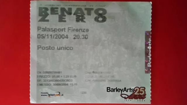 Concerto Di Renato Zero - Firenze Palasport - Il Sogno Continua - Tour 2004