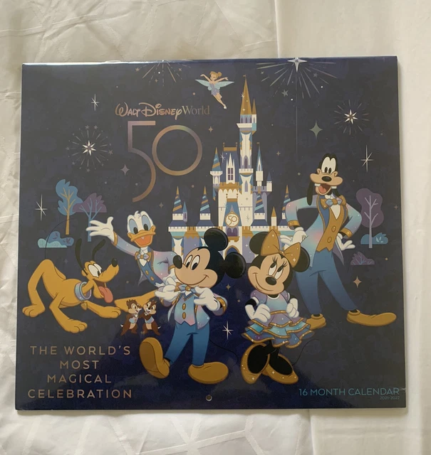 Disney Parks 50th Anniversary 2021-2022 16 Month Calendar