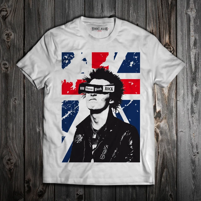 Maglietta Sex Pistols Sid Vicious God Save Punk Rock  T-Shirt Cotone Uomo Donna