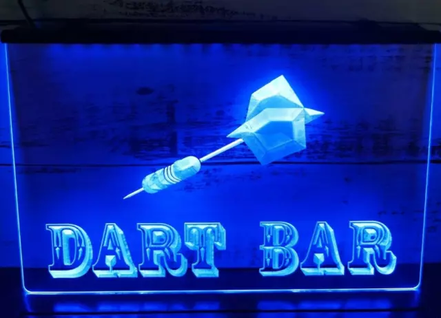 Dart Bar LED Neon Light Sign Game Room Arcade Home Beer Club Pub Wall Art Décor