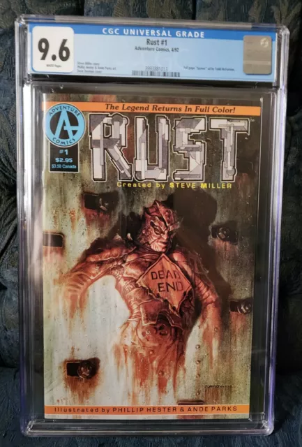 RUST #1 Adventure Comics 1992 KEY Early Appearance SPAWN In Full AD CGC NM+ 9.6