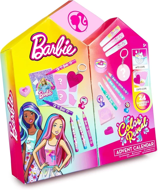 Calendrier De L'Avent Barbie Avec 24 Surprises Et 1 Poupée - Cadeau De Noël Pour Enfants 3 à 7 Ans