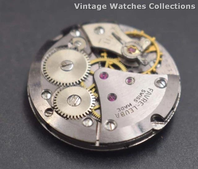 Favre leuba-101 Winding Non Working Watch Movement For Parts And repair O-14544