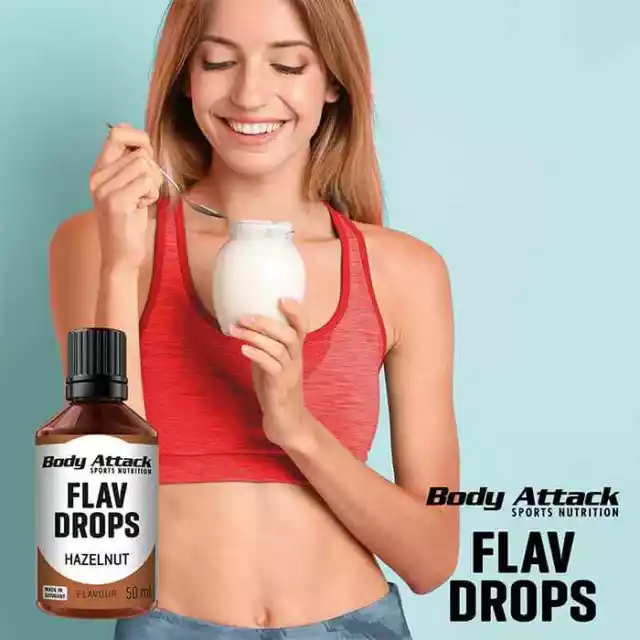 Body Attack Flav Drops 50ml 97,80 €/1l flüssige Aromen Flavor Fitness 2