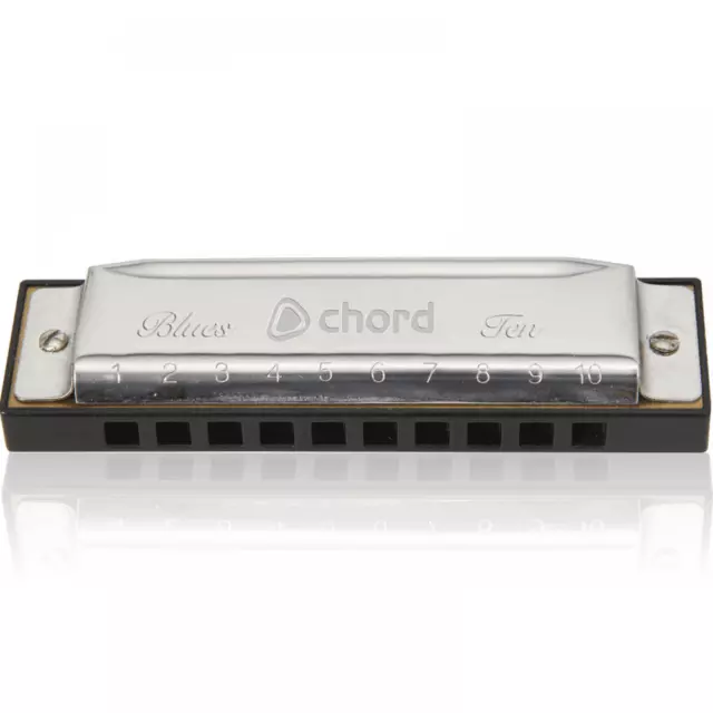 Diatonic Steel Blues Ten Harmonica in A A# B C C# D D# E F F# G and G# inc Case