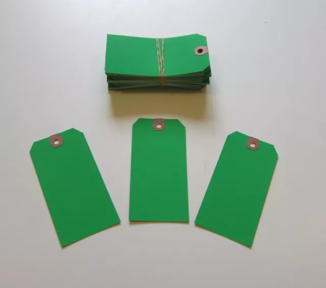 75 Avery Dennison Green Colored Shipping Tags Inventory Control Scrapbook Id Tag